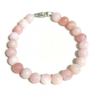 Браслеты из розового опала