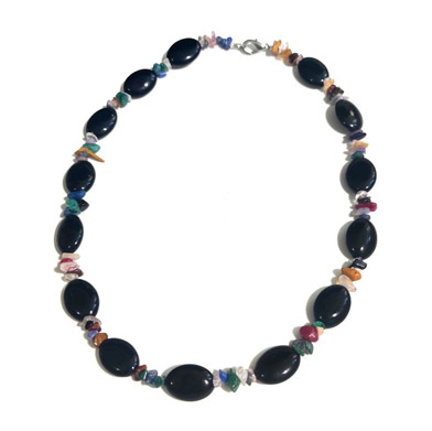 Бусы из натурального малахита